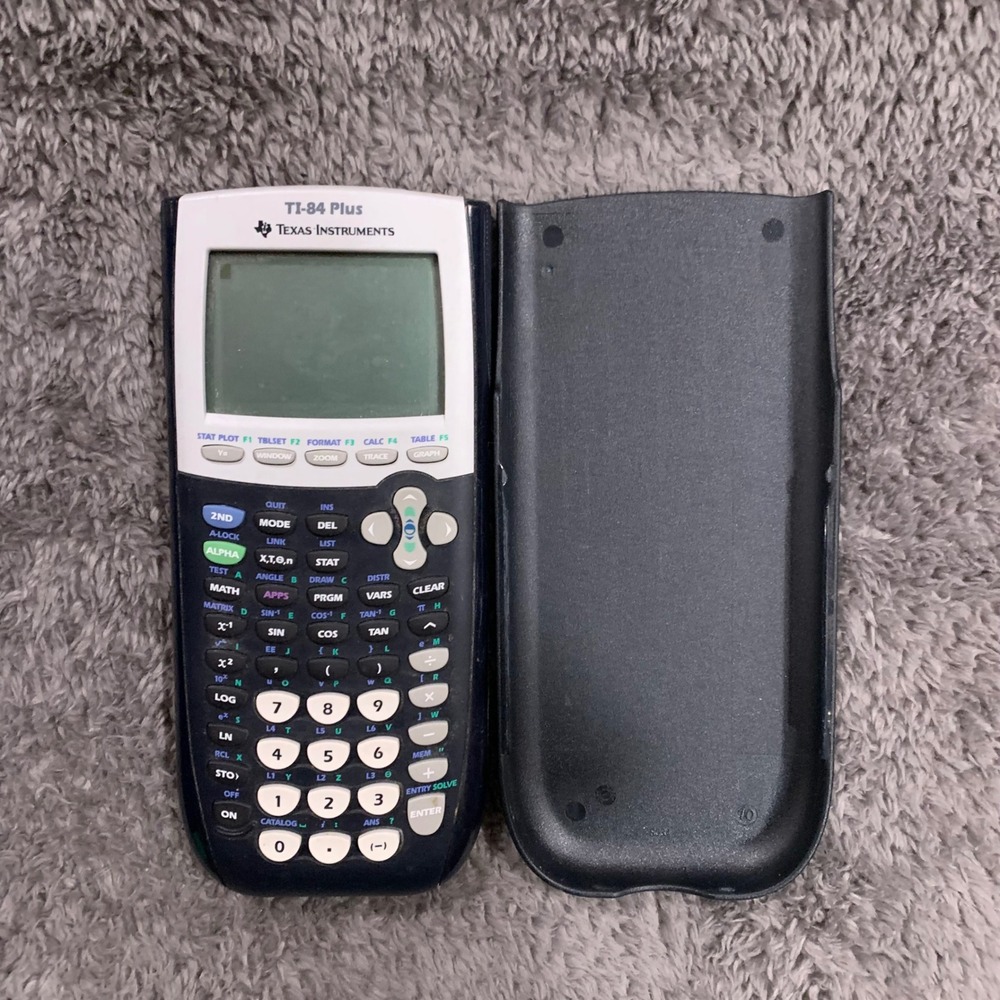 Texas Instruments TI-84 Plus Graphing‎ Calculator Black with Slide Case Cover